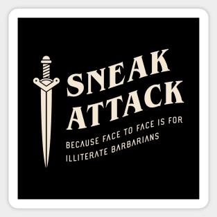 Rogue Sneak Attack Funny Tabletop RPG Sticker